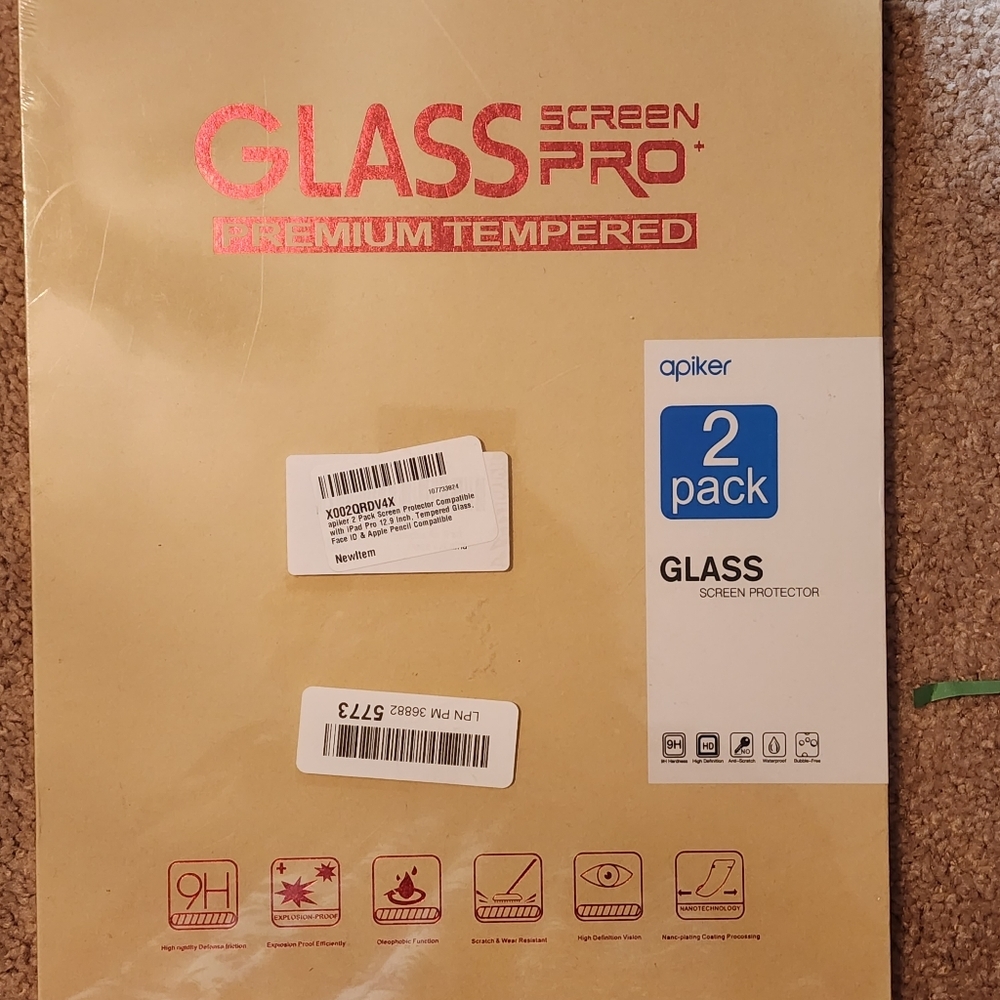 New, apiker 2 Pack Screen Protector